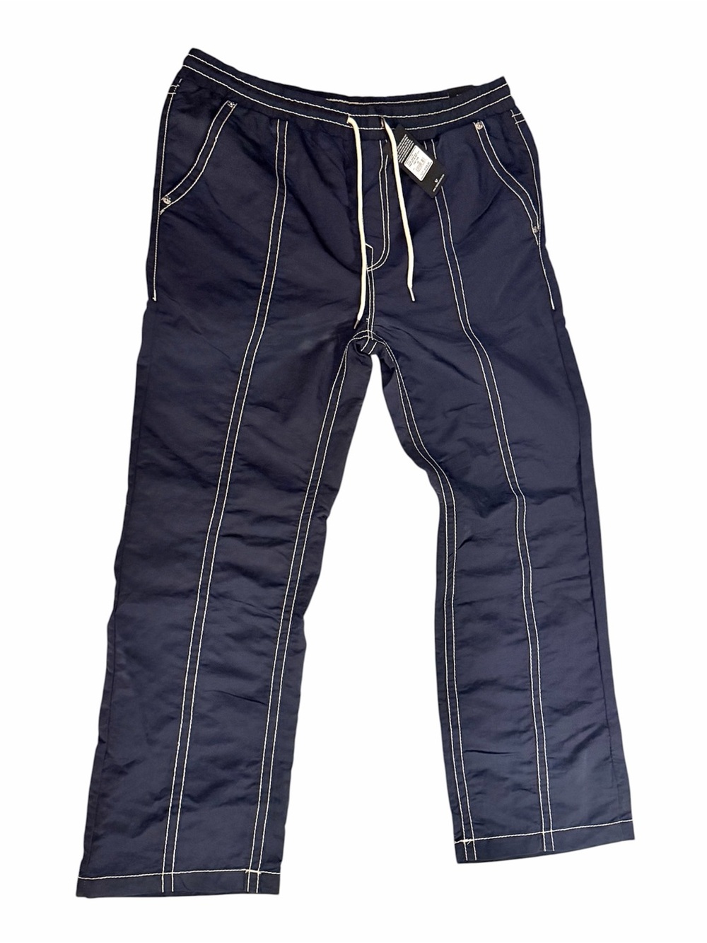 True Religion Vinny Nylon Big T Flap Ultra Men’s Baggy Pant #110189 Size 40
